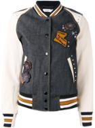 Coach - Athletic Jacket - Women - Cotton/leather/acrylic/wool - 6, Grey, Cotton/leather/acrylic/wool
