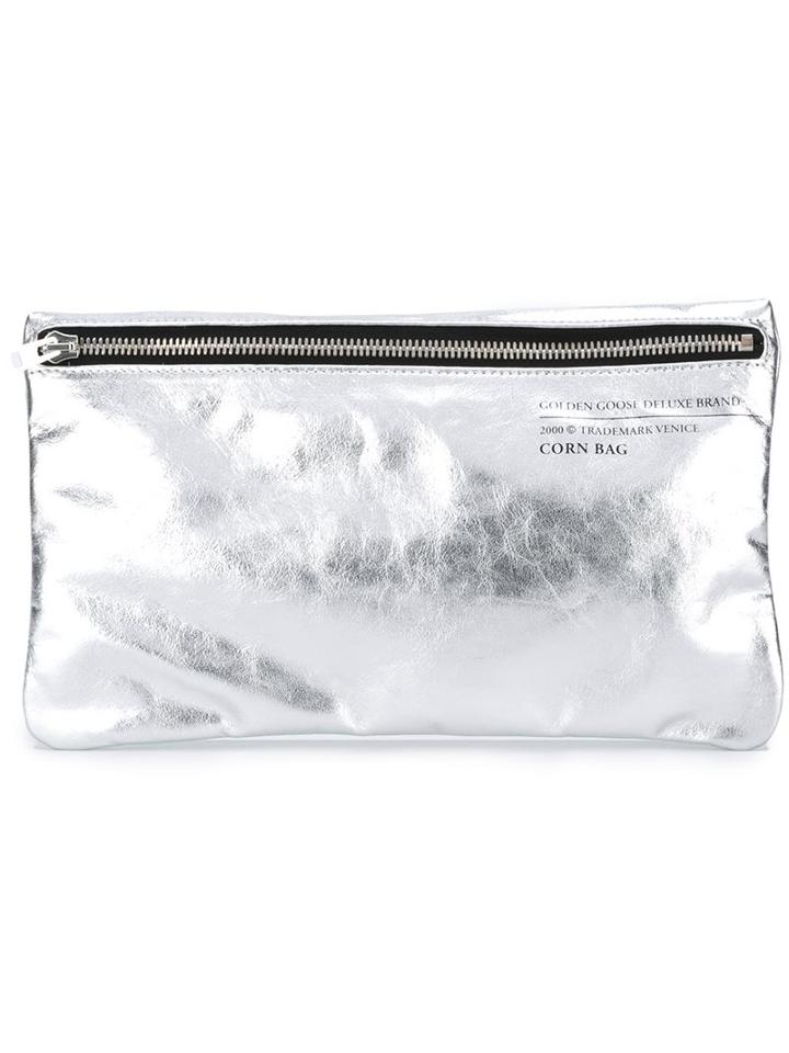 Golden Goose Deluxe Brand 'corn' Clutch, Women's, Grey