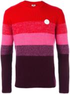 Kenzo Striped Jumper, Men's, Size: Medium, Red, Wool/mohair/polyamide/acrylic