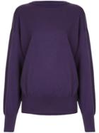 H Beauty & Youth Long Sleeved Cut Out Pullover - Pink & Purple