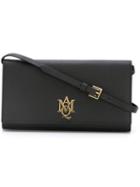 Alexander Mcqueen Amq Pouch With Strap, Women's, Black, Metal/polyester