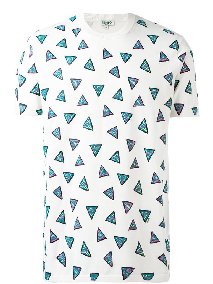 Kenzo Bermudas T-shirt, Men's, Size: Small, White, Cotton