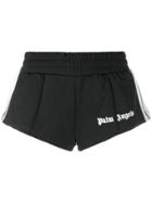 Palm Angels Logo Skinny-fit Shorts - Black
