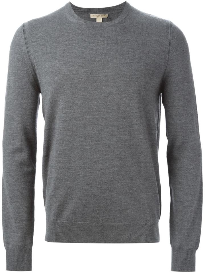 Burberry Check Elbow Patch Sweater