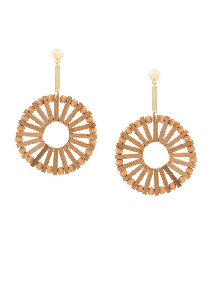 Cult Gaia Natural Eva Earrings - Brown