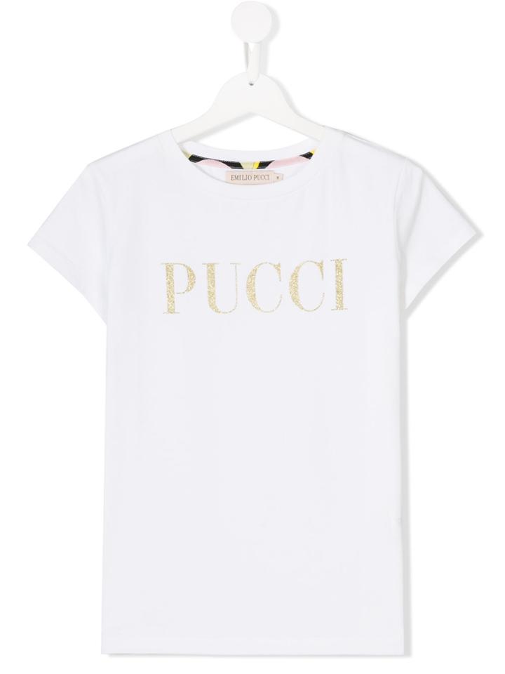 Emilio Pucci Junior Teen Logo T-shirt - White