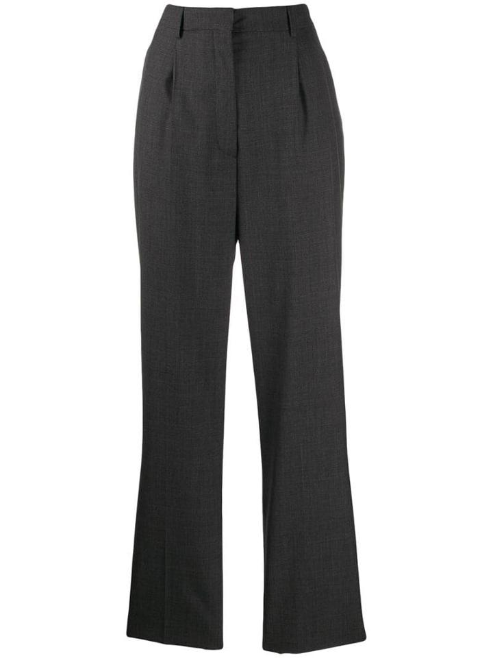 Prada High-waist Wool Trousers - Grey