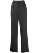 Prada High-waist Wool Trousers - Grey