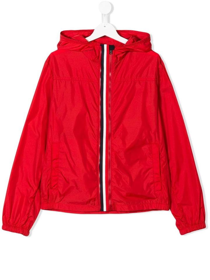 Moncler Kids Teen Fronsac Hooded Jacket - Red