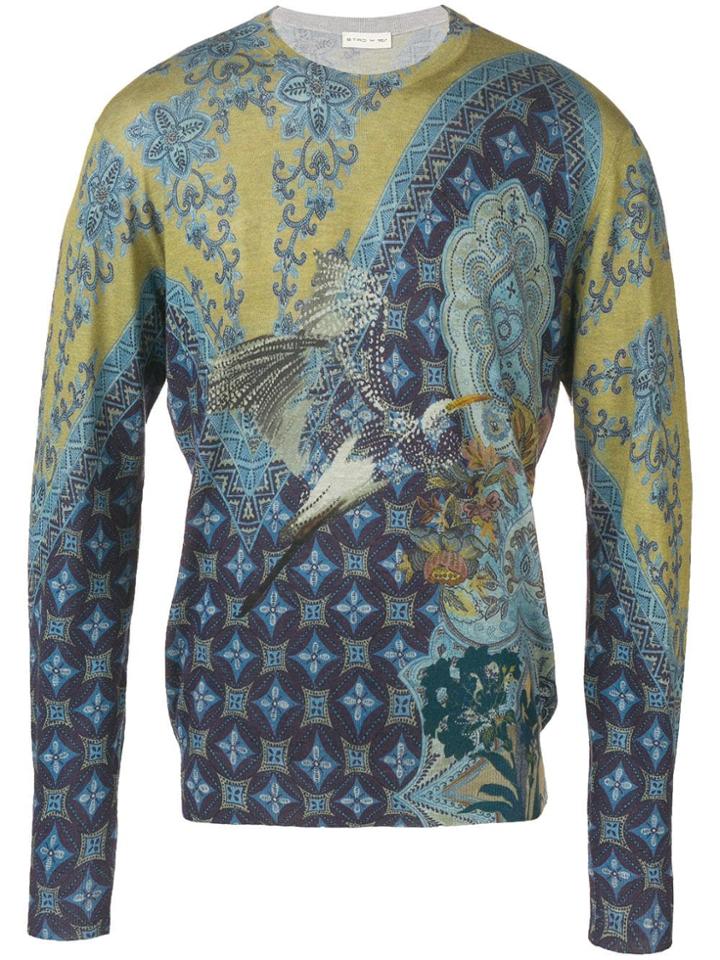 Etro Pattern Sweater - Blue
