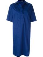 Sofie D Hoore Oversized Shirt Dress, Women's, Size: 38, Blue, Cotton