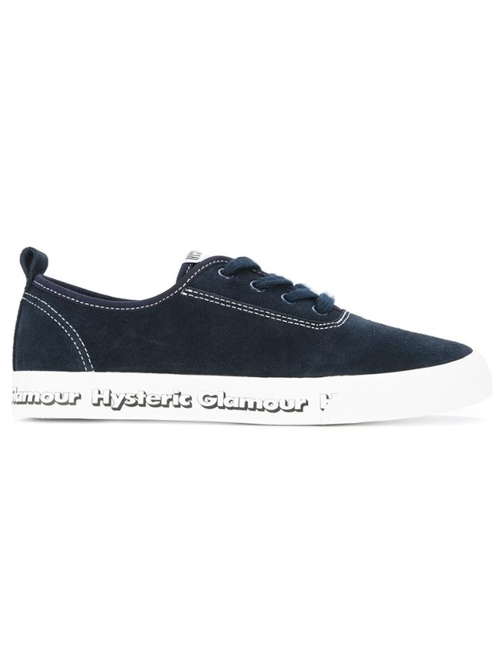 Hysteric Glamour Side Logo Lace-up Sneakers - Blue
