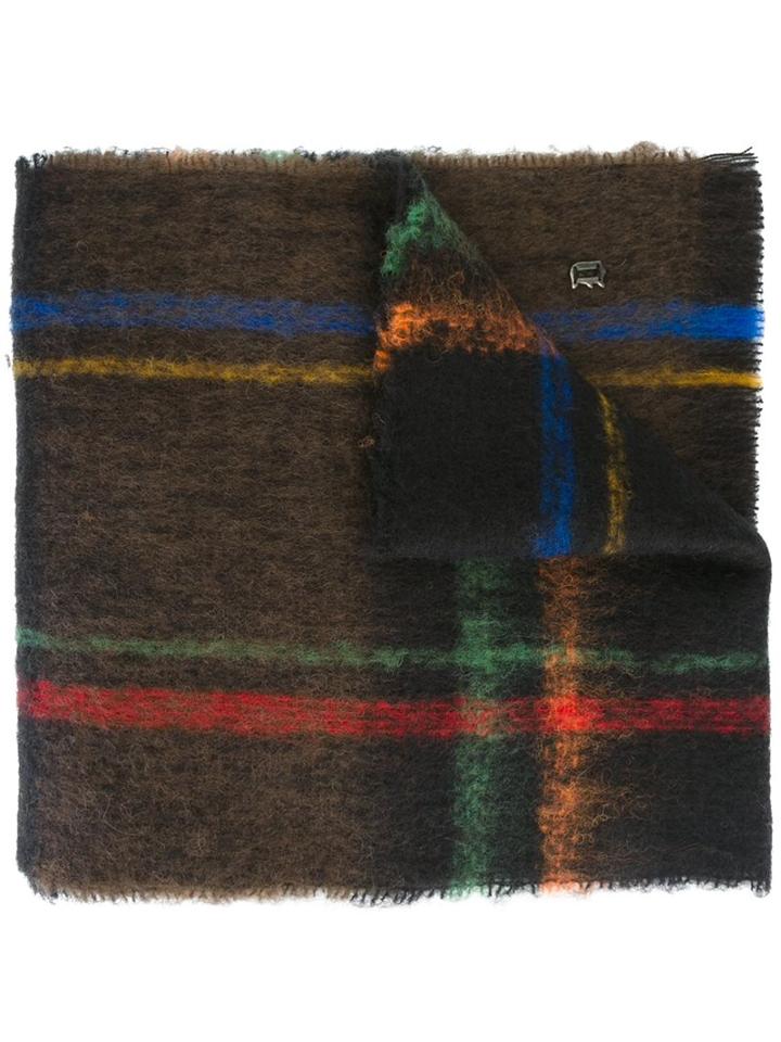 Dondup Plaid Wide Scarf