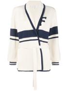 Frame Denim Wrap Graphic Cardigan - White