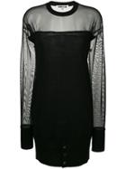 Mcq Alexander Mcqueen Sheer Dress - Black