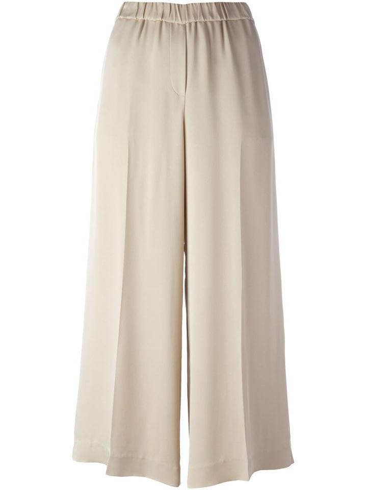 Theory Crepe Culottes, Women's, Size: M, Nude/neutrals, Silk/polyester