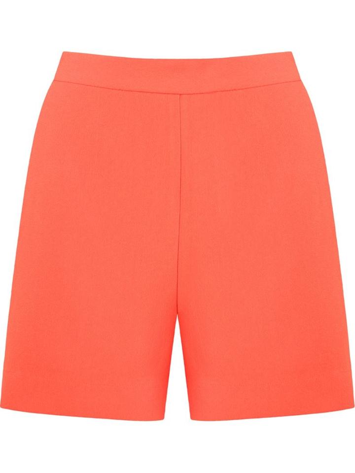 Andrea Marques Side Slit Pockets Short, Women's, Size: 36, Yellow/orange, Acetate/viscose