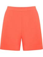 Andrea Marques Side Slit Pockets Short, Women's, Size: 36, Yellow/orange, Acetate/viscose