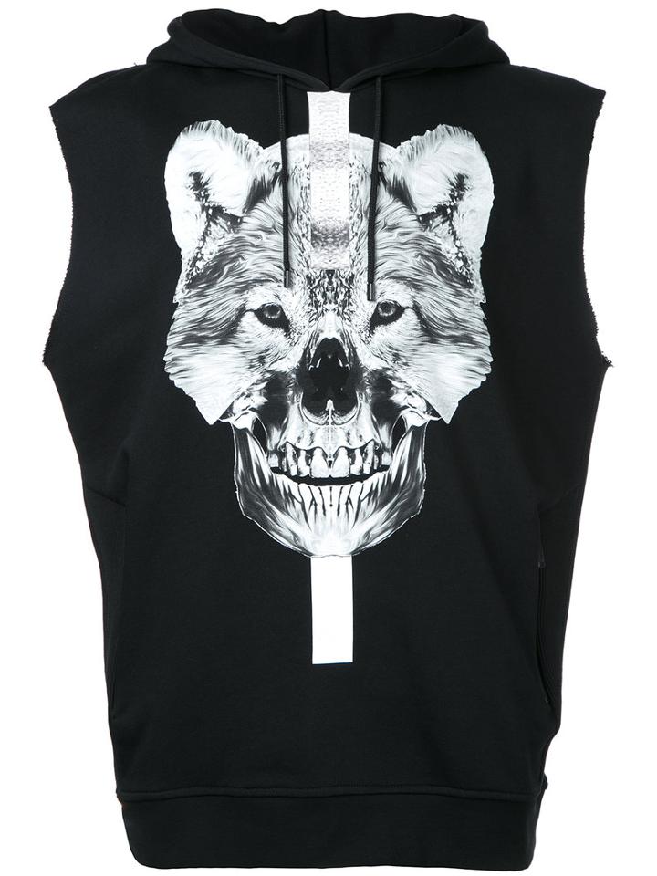Marcelo Burlon County Of Milan Hooded Tank, Men's, Size: Xxl, Black, Cotton