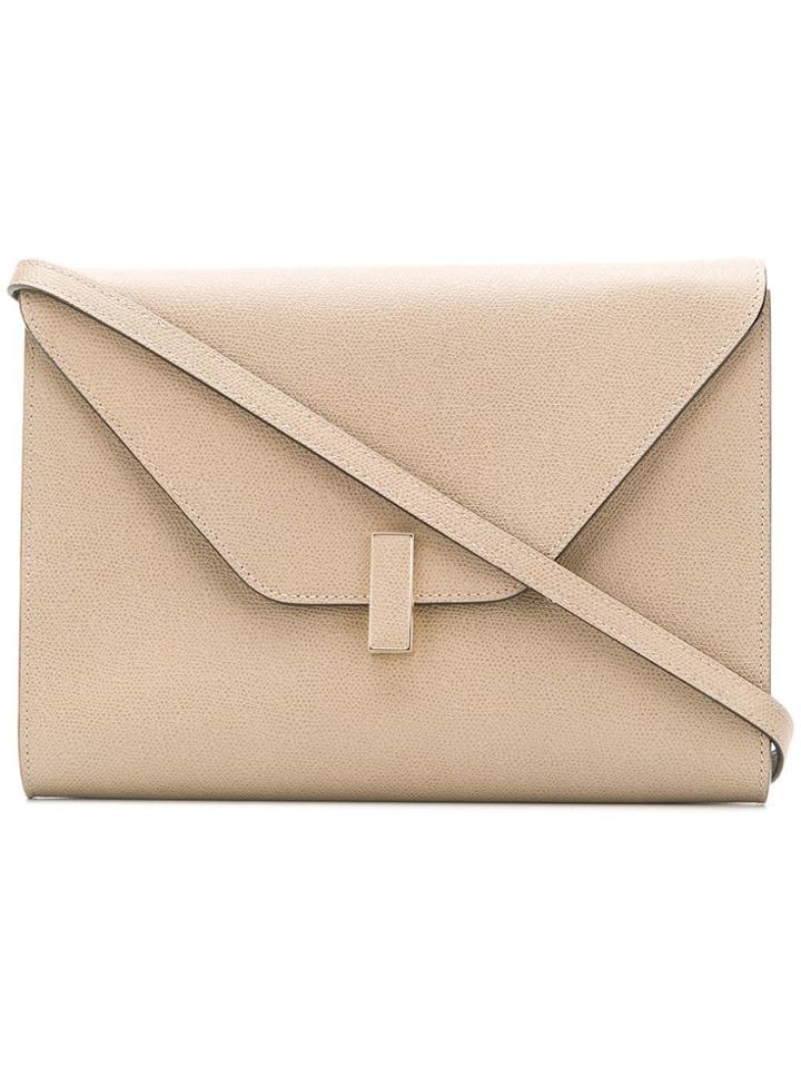 Valextra Iside Slim Crossbody Bag - Neutrals