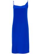 Kacey Devlin Asymmetric Wrap Dress - Blue