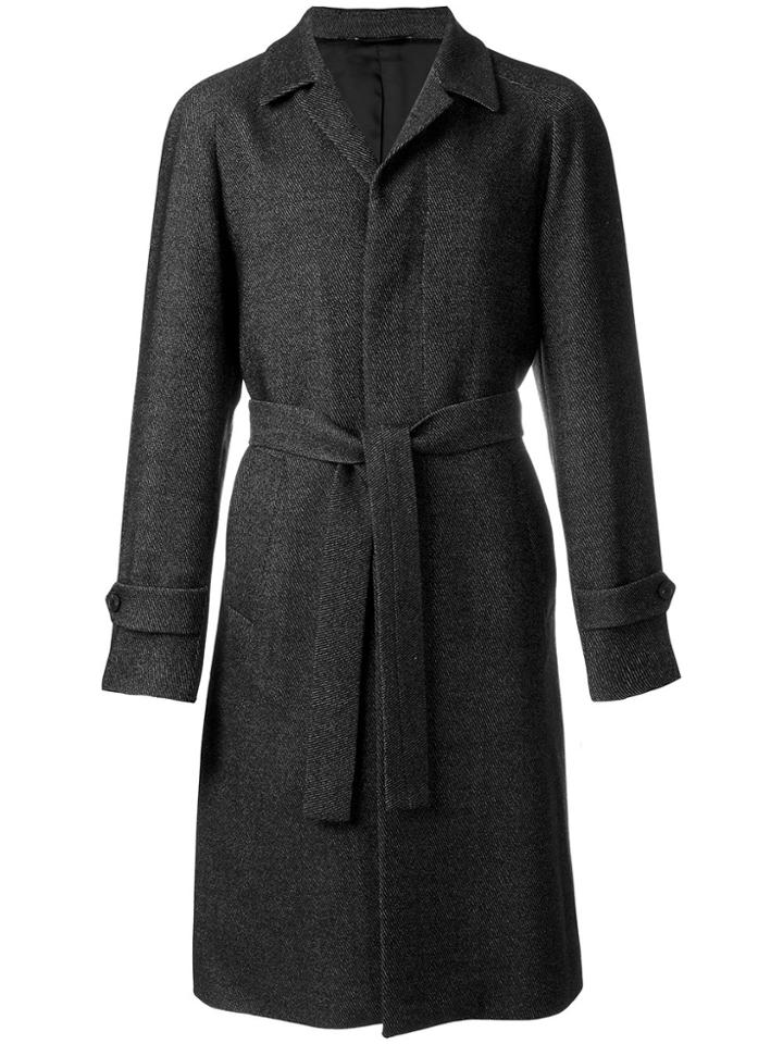 Hevo Belted Coat - Grey