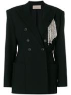 Christopher Kane Crystal Tailored Jacket - Black