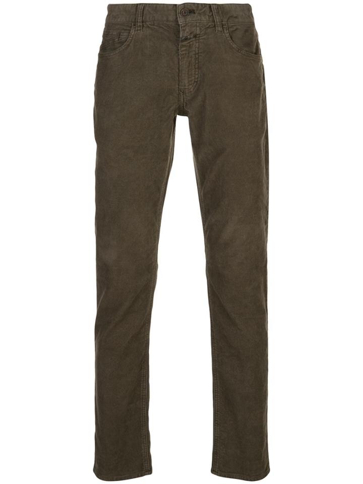 Closed Low-rise Corduroy Trousers - Green