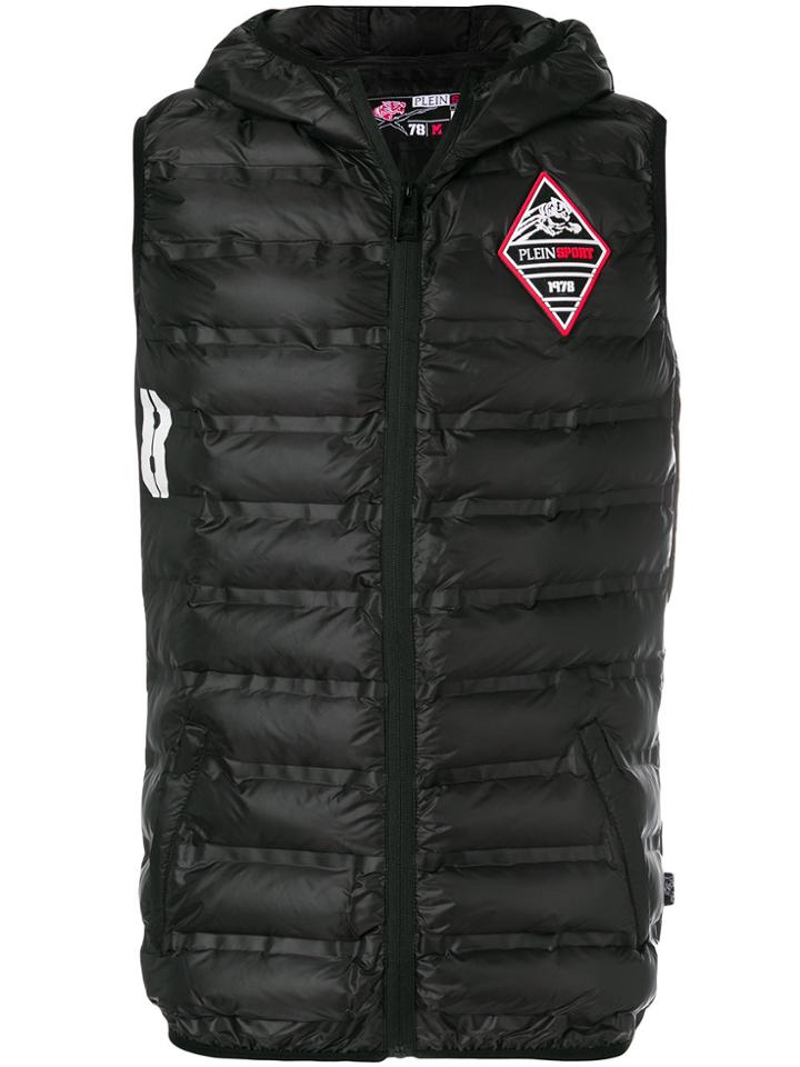 Plein Sport Puffer Gilet - Black