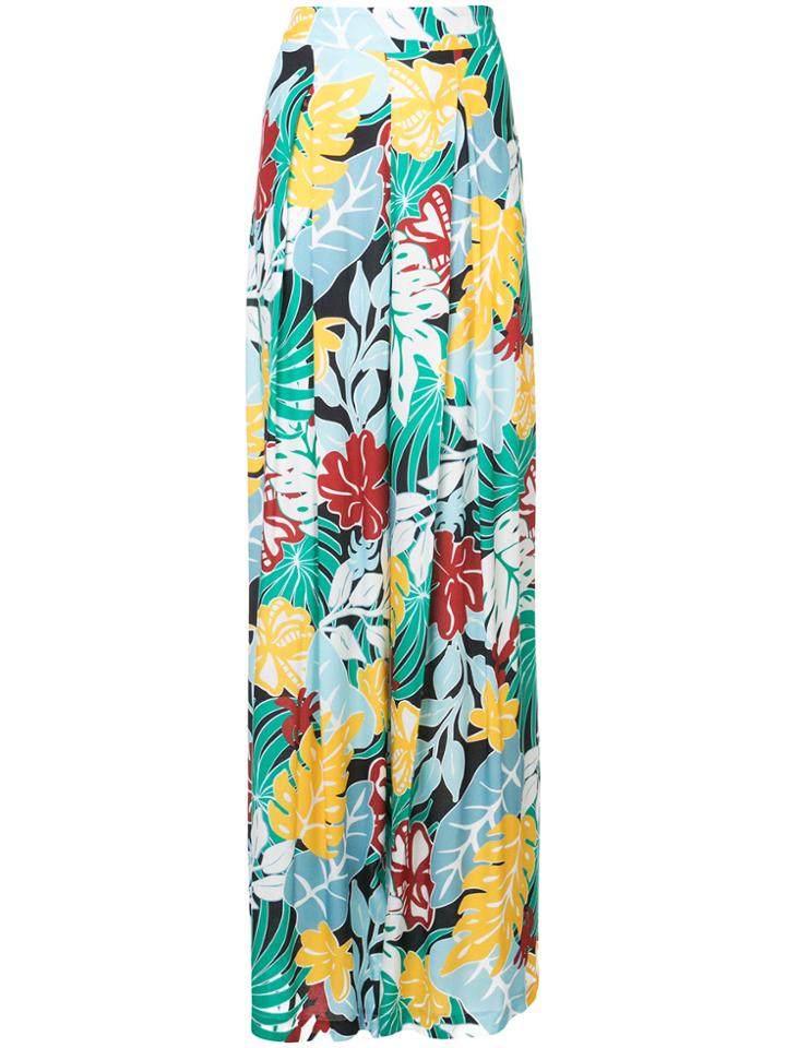 Patbo Tropical Print Loose Fit Trousers - Multicolour
