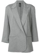 Norma Kamali Long Blazer Jacket - Grey