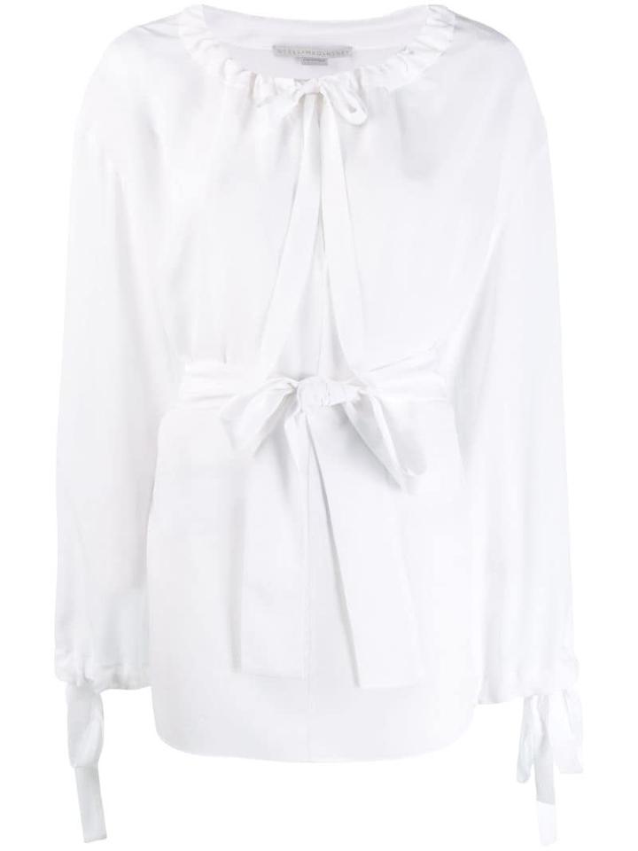 Stella Mccartney Tie Waist Loose-fit Blouse - White