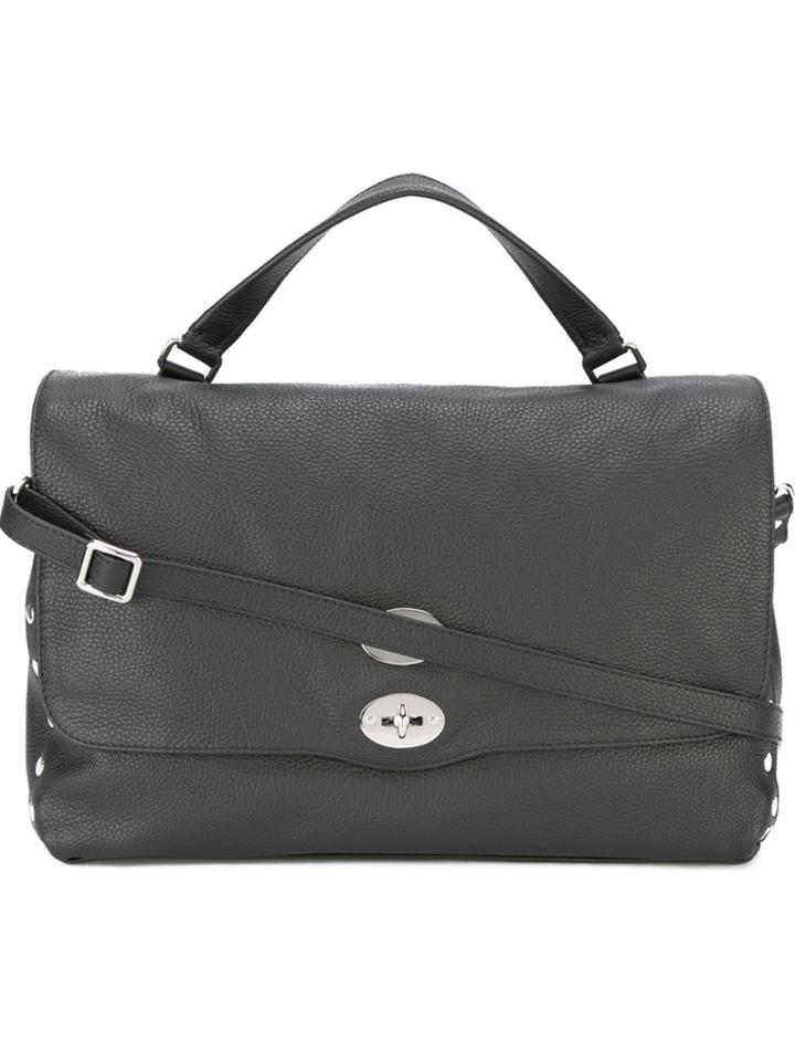 Zanellato Large 'postina' Satchel - Black