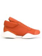 Rick Owens Rick Owens X Adidas Tech Runner Sneakers, Women's, Size: 5, Yellow/orange, Leather/nylon/rubber