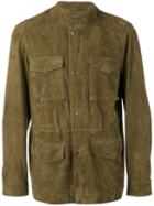 Desa Collection - Cargo Pocket Jacket - Men - Cotton/suede - 50, Green, Cotton/suede