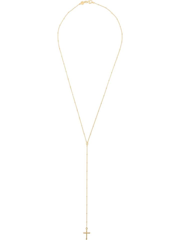 Northskull The Cross Rosary Necklace - Gold