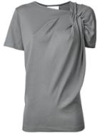 Astraet - Gathered Sleeve T-shirt - Women - Cotton - One Size, Women's, Grey, Cotton