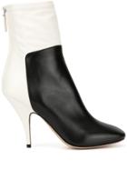 Petar Petrov Selma Two-tone Ankle Boots - White