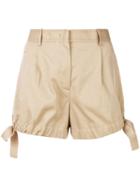 Moncler Side Bow Shorts - 202 Kaki