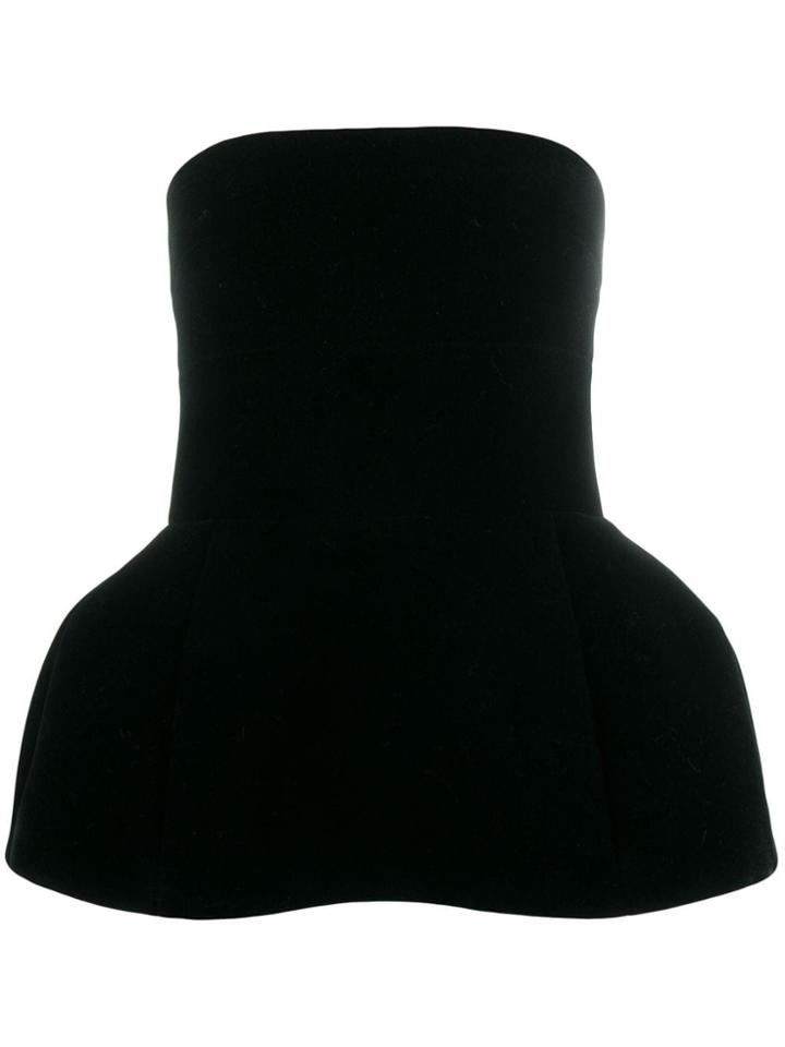 David Koma Flared Tank Top - Black