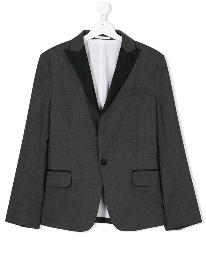 Dsquared2 Kids Teen Peaked Lapel Blazer - Grey