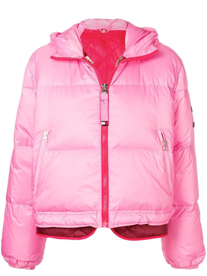 Hilfiger Collection Double Down Padded Jacket - Pink & Purple