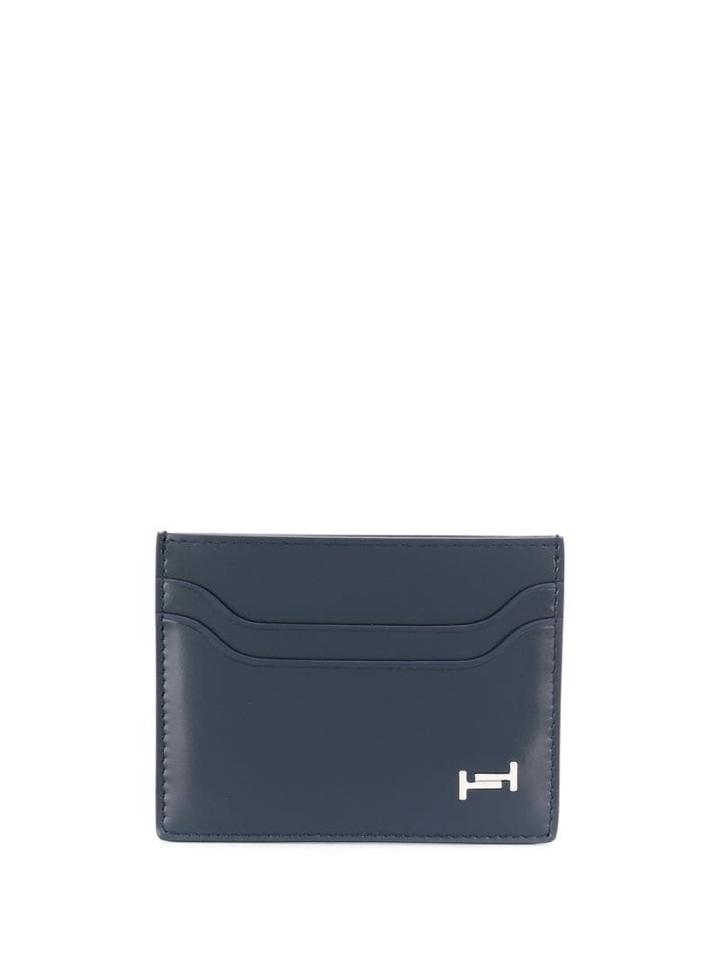 Tod's Logo Stamped Cardholder - Blue