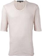Cedric Jacquemyn Basic T-shirt, Men's, Size: 50, Nude/neutrals, Cotton/linen/flax