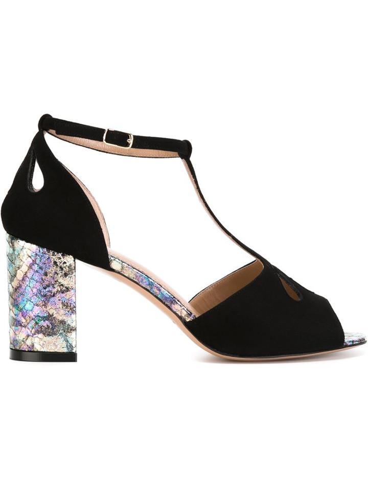 Jean-michel Cazabat T-bar Strap Block Heel Sandals