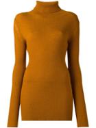 Ann Demeulemeester Turtle Neck Pullover, Women's, Size: Xs, Yellow/orange, Nylon/wool