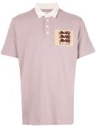 Kent & Curwen Contrast Collar Polo Shirt - Purple