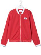 Calvin Klein Kids Logo Patch Bomber Jacket - Red