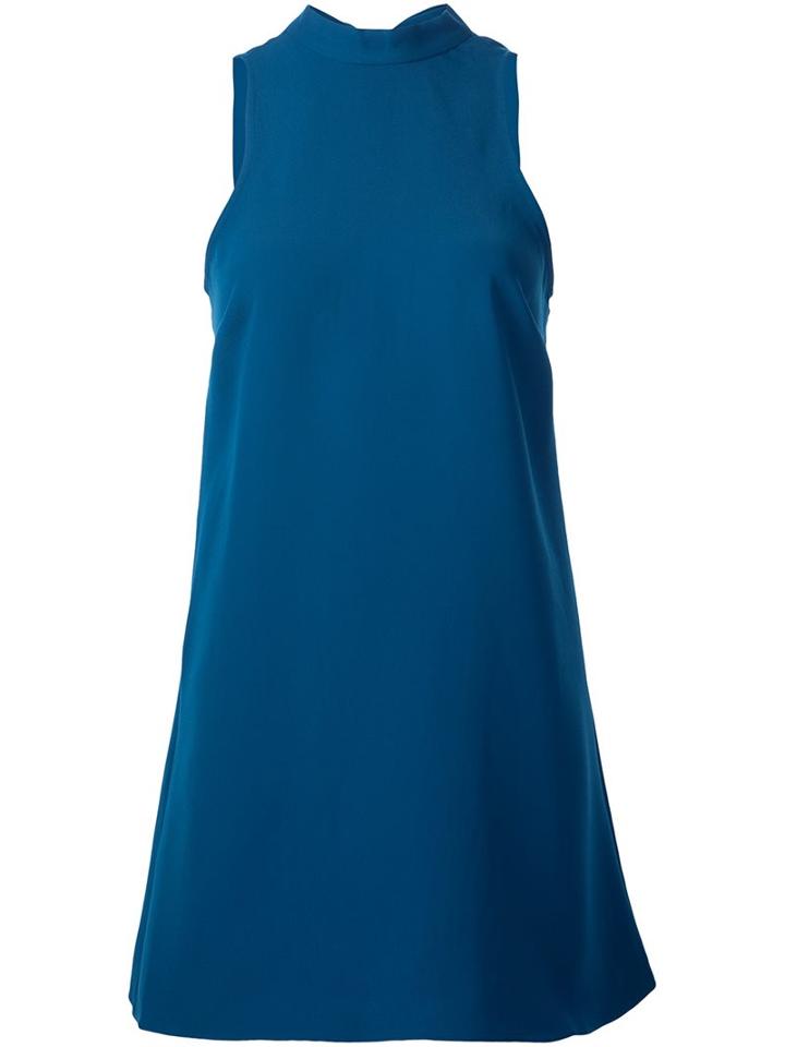 Likely Halterneck Mini Dress, Women's, Size: 4, Blue, Polyester