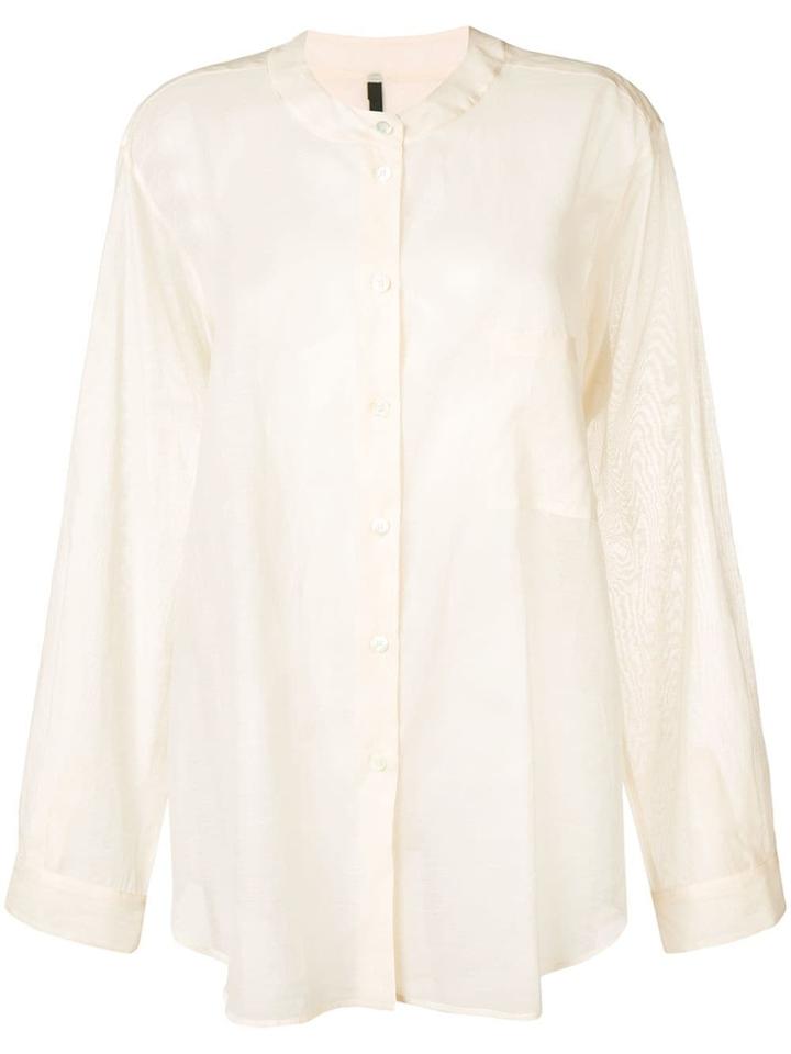 Sara Lanzi Sheer Shirt - Neutrals